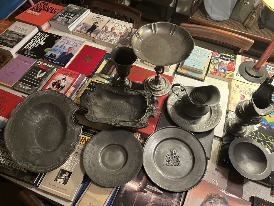 Conjunto de 11 pecas de latao