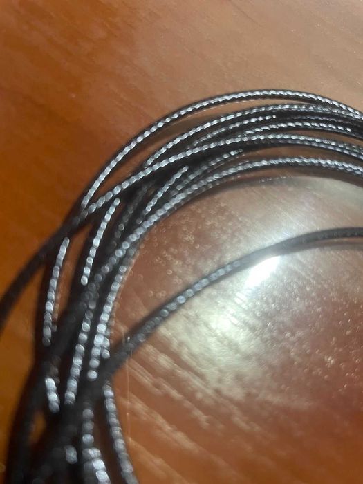 Шнурки черные для подвесок,крестиков 50 см.