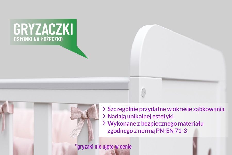 Łóżeczko niemowlęce ZUZA z szufladą