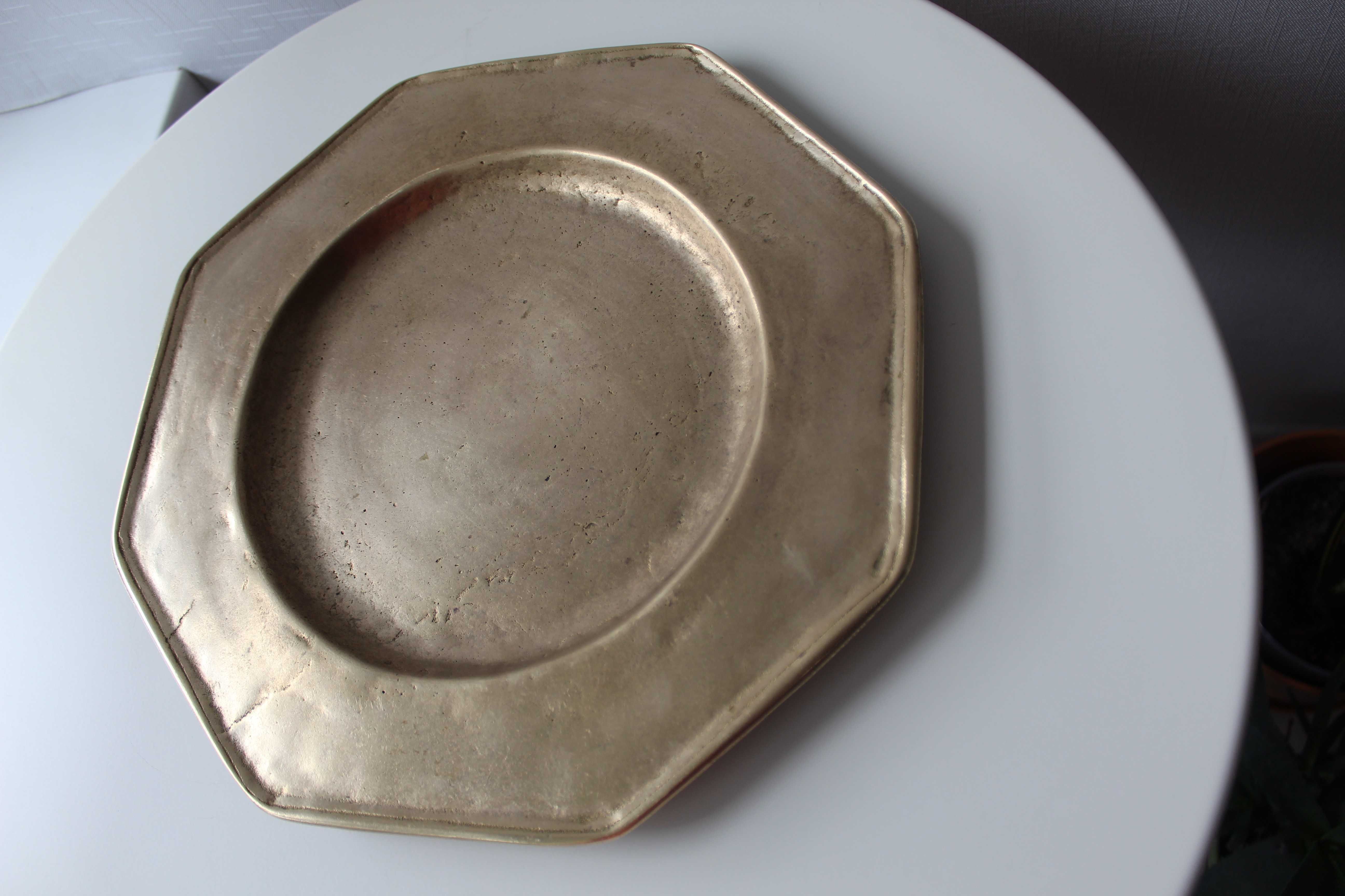Тарелка большая, на стену, бронза, 2.4 кг, Дания