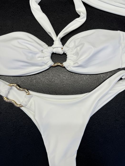 Білий Купальник Бандо  - m