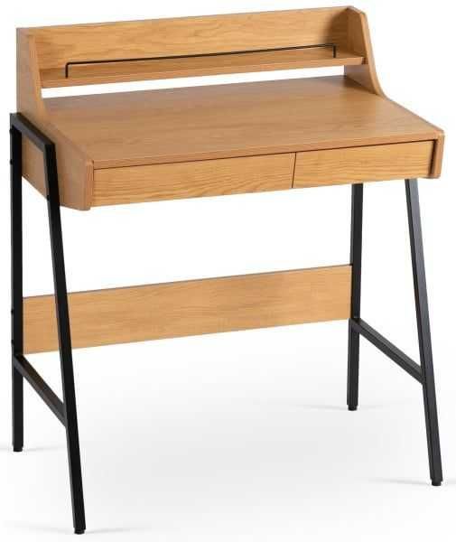 Biurko Małe Z Szufladami Loft Wąskie Dąb PERI B-168 jak nowe