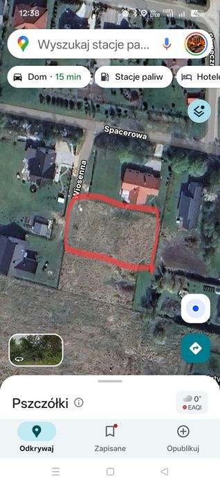 Działka budowlana Kolnik 1072m2