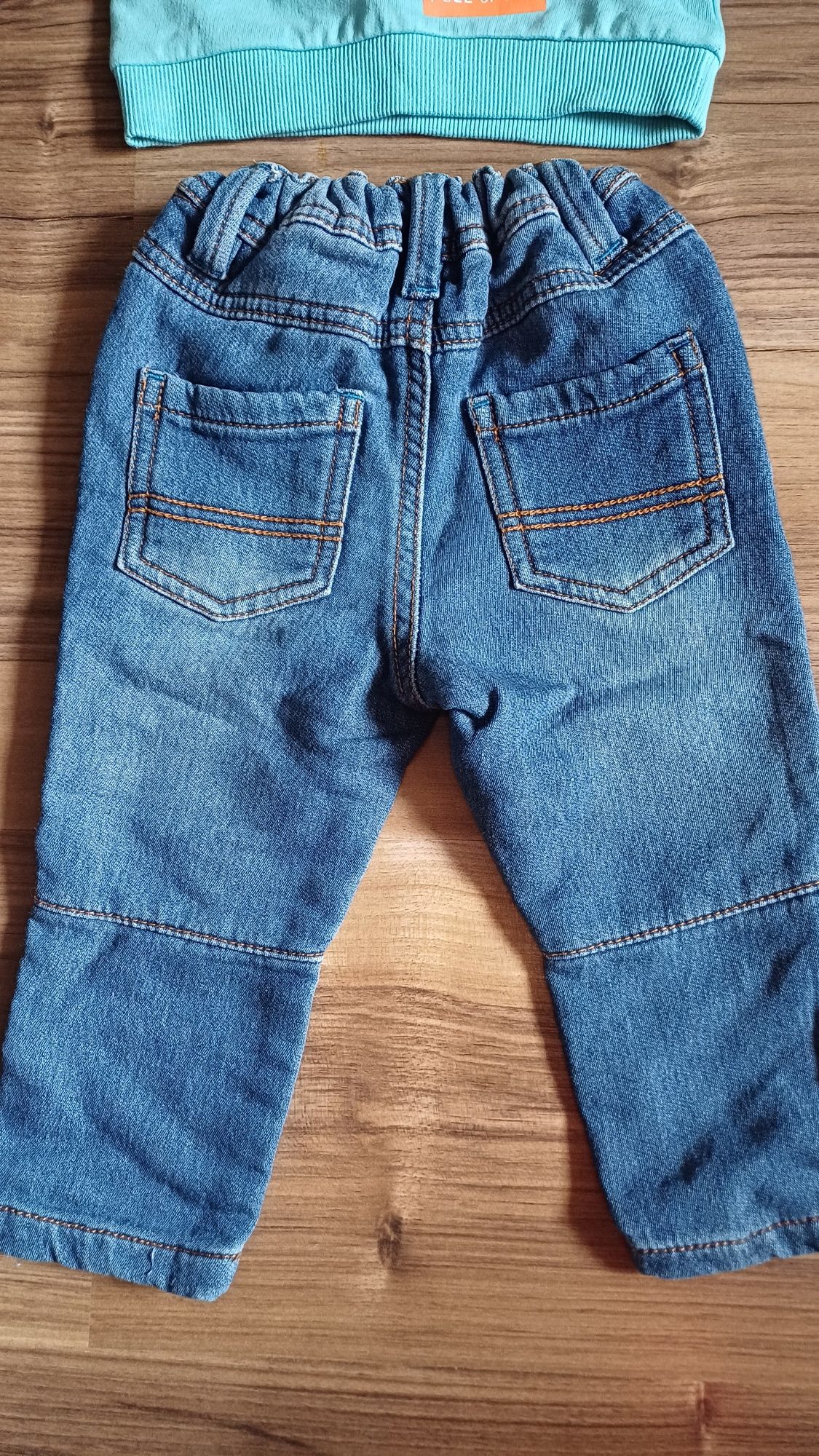 Komplet bluza nowa i jeansy r.68