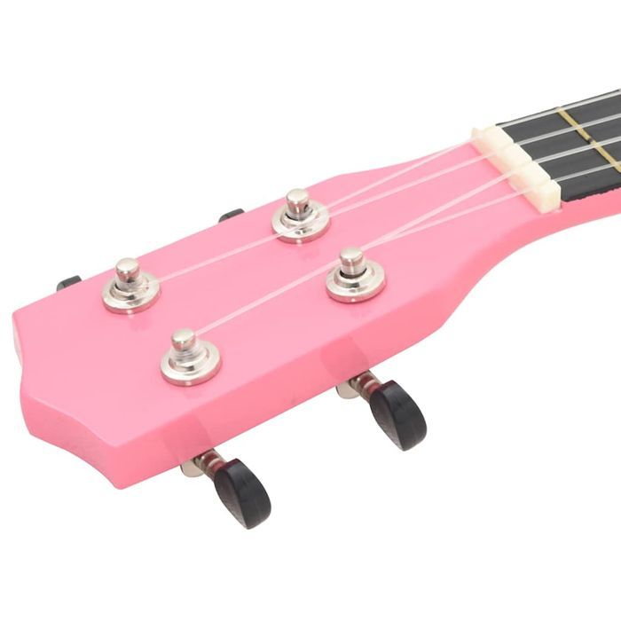 Ukulele Sopranowe Z Pokrowcem, Dla Dzieci, Różowe, 23"