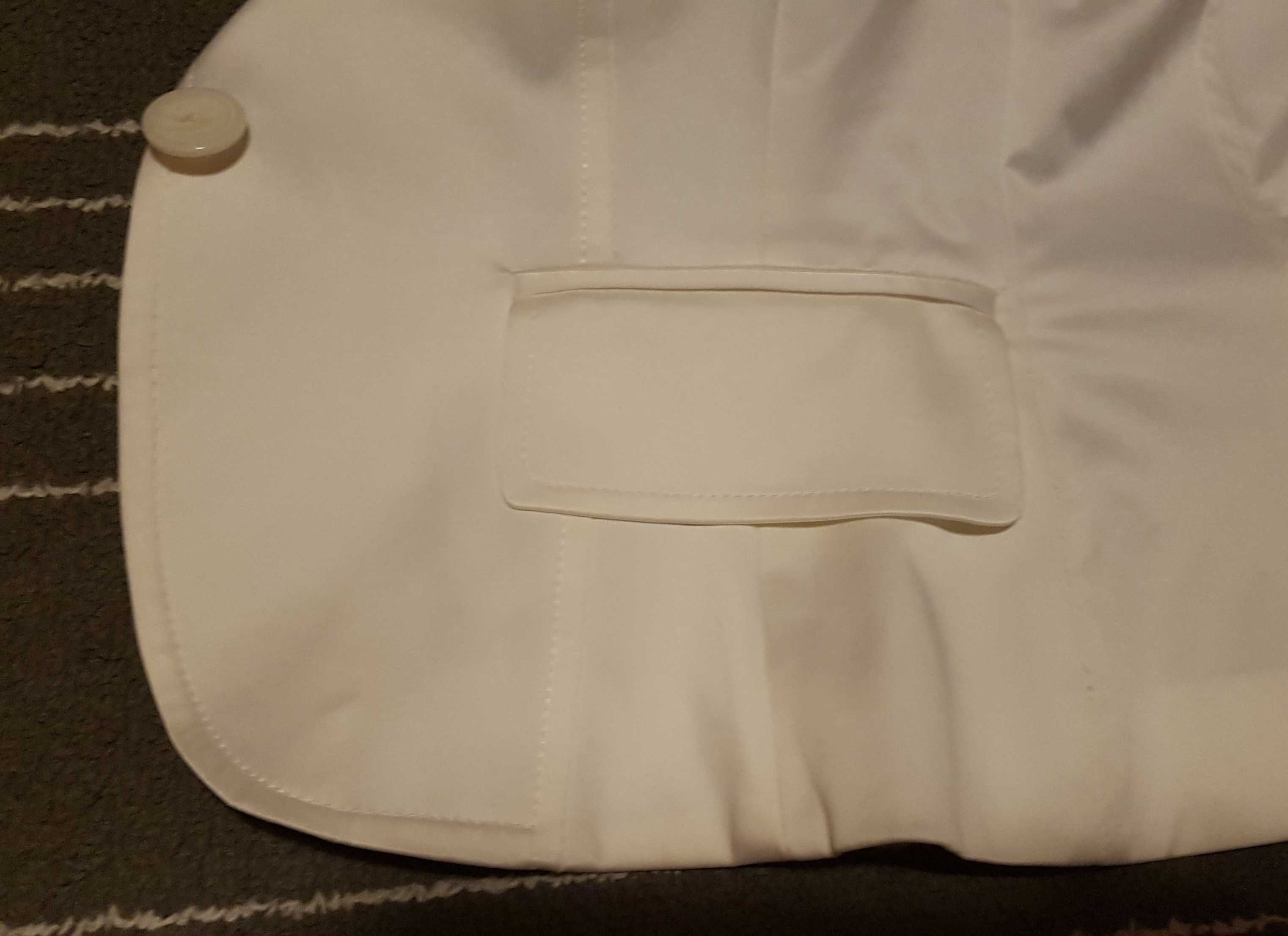 Marynarka r. 38 / M, żakiet, rękaw 3/4, elegancka, podszewka, krem