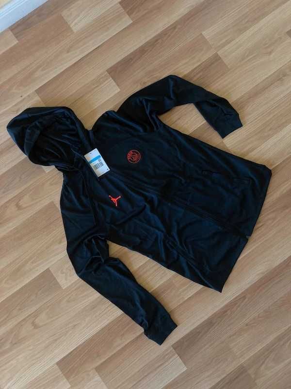 Set czarna bluza i spodnie Jordan PSG dres drill trap