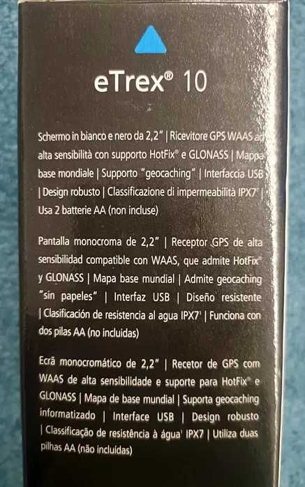 GPS Garmin eTrex 10 NOVO