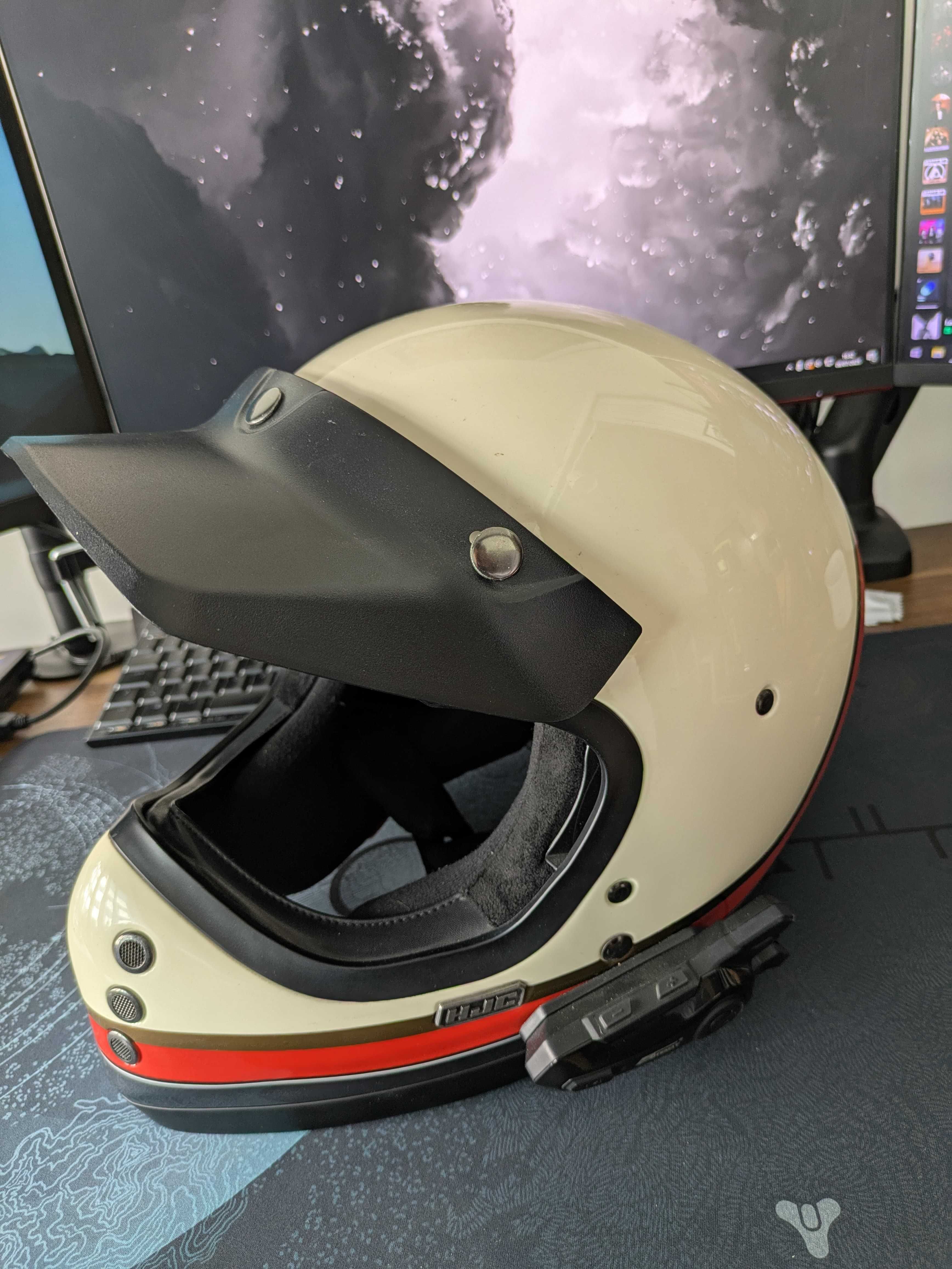 HJC V60 Scoby Full Face Helmet White Capacete - S 55-56cm