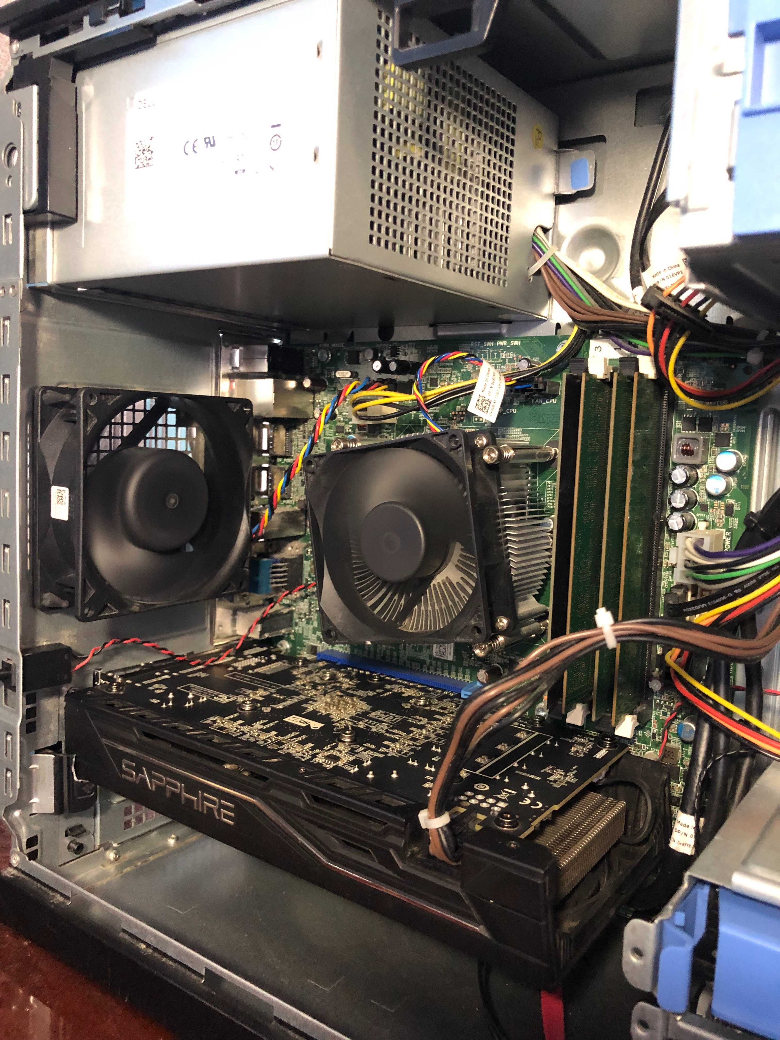 Игровой компьютер ПК системный блок Intel i5/16Gb/RX470/SSD128+500
