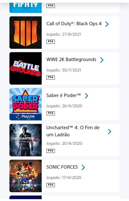 Jogos PS4 e algum PS5