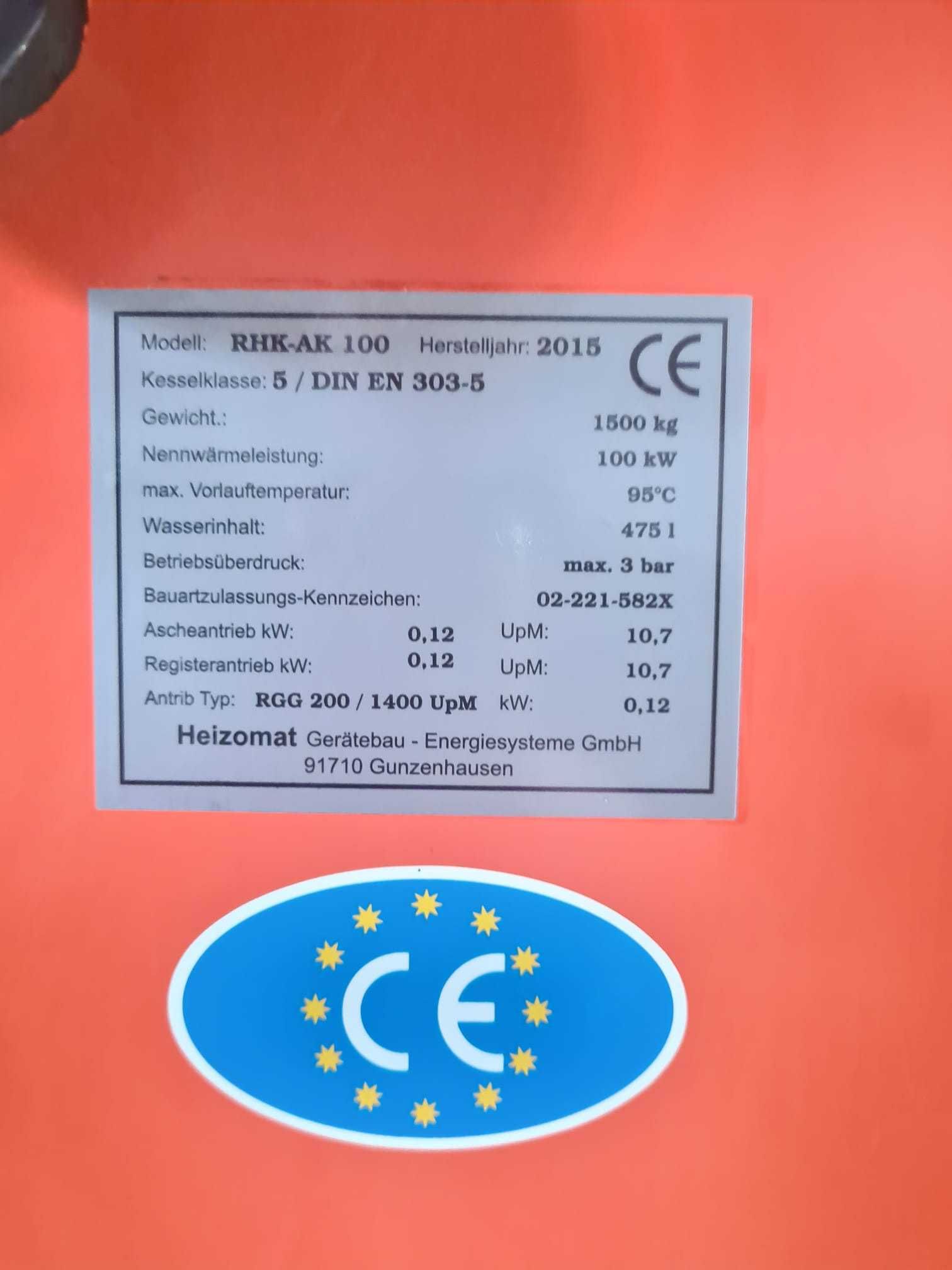 Piec na Trociny 100 kw Zrębka Pellet Wióra  i inne Biomasy