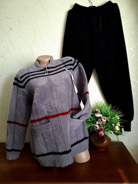 ⁰АЛЬПАКА оригинал роскошный  костюм тёплый плотный 50-5