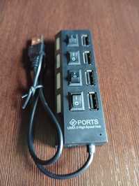 Rozdzielacz- Rozgałęźnik-Adapter USB