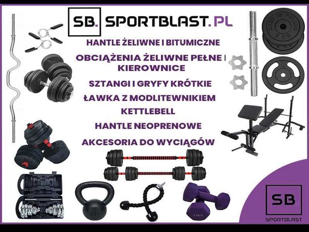 Sztanga hantle gryf prosty łamany ławeczka do ćwiczeń obciążenia Ł