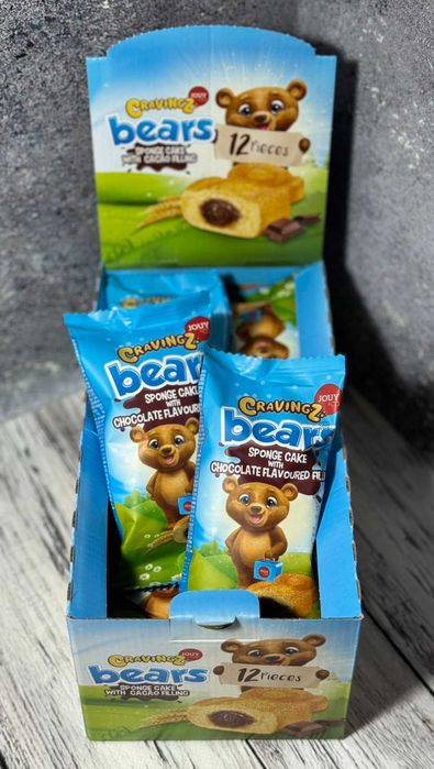Бісквіт Jouy & Co Bears ведмедик з шоколадною начинкою 40 г