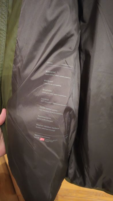 Rains Puffer Jacket 1506 Green L/XL