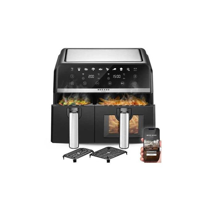 PODWÓJNA Frytkownica dwukomorowa 9L frytownica beztłuszczowa WiFi MOC