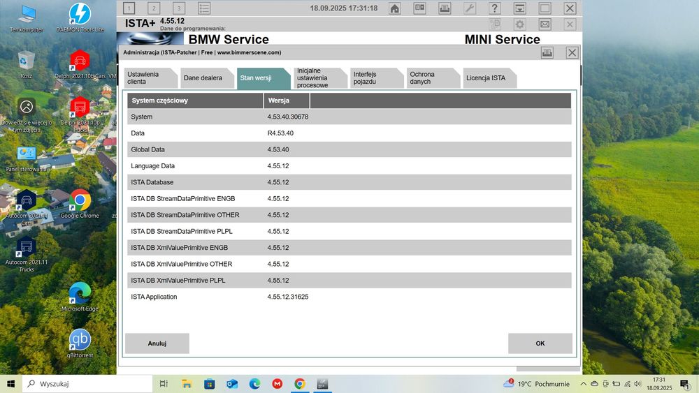 Ista BMW 4.55.12 auta do 2025 r , diagnostyka, programowanie