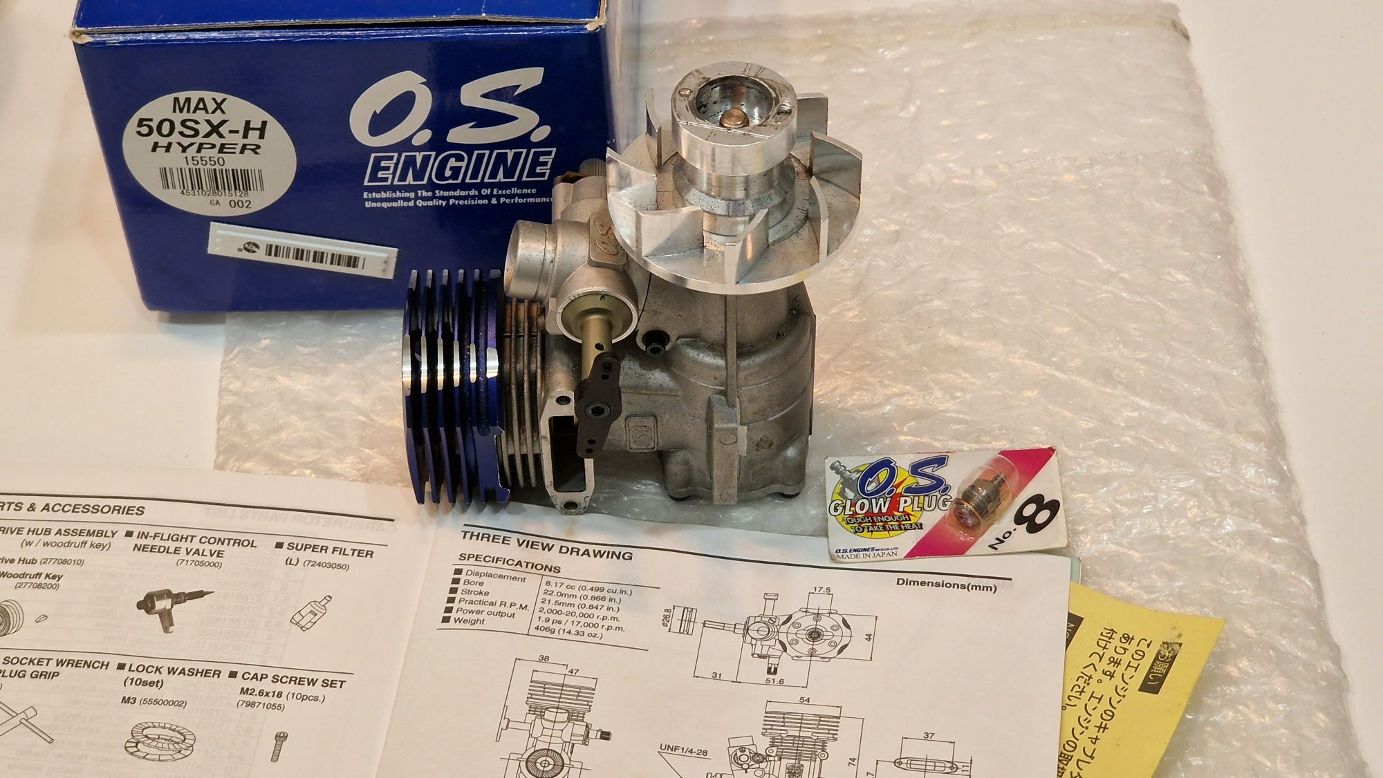 Aeromodelismo motor O.S. 50SX-H Hyper