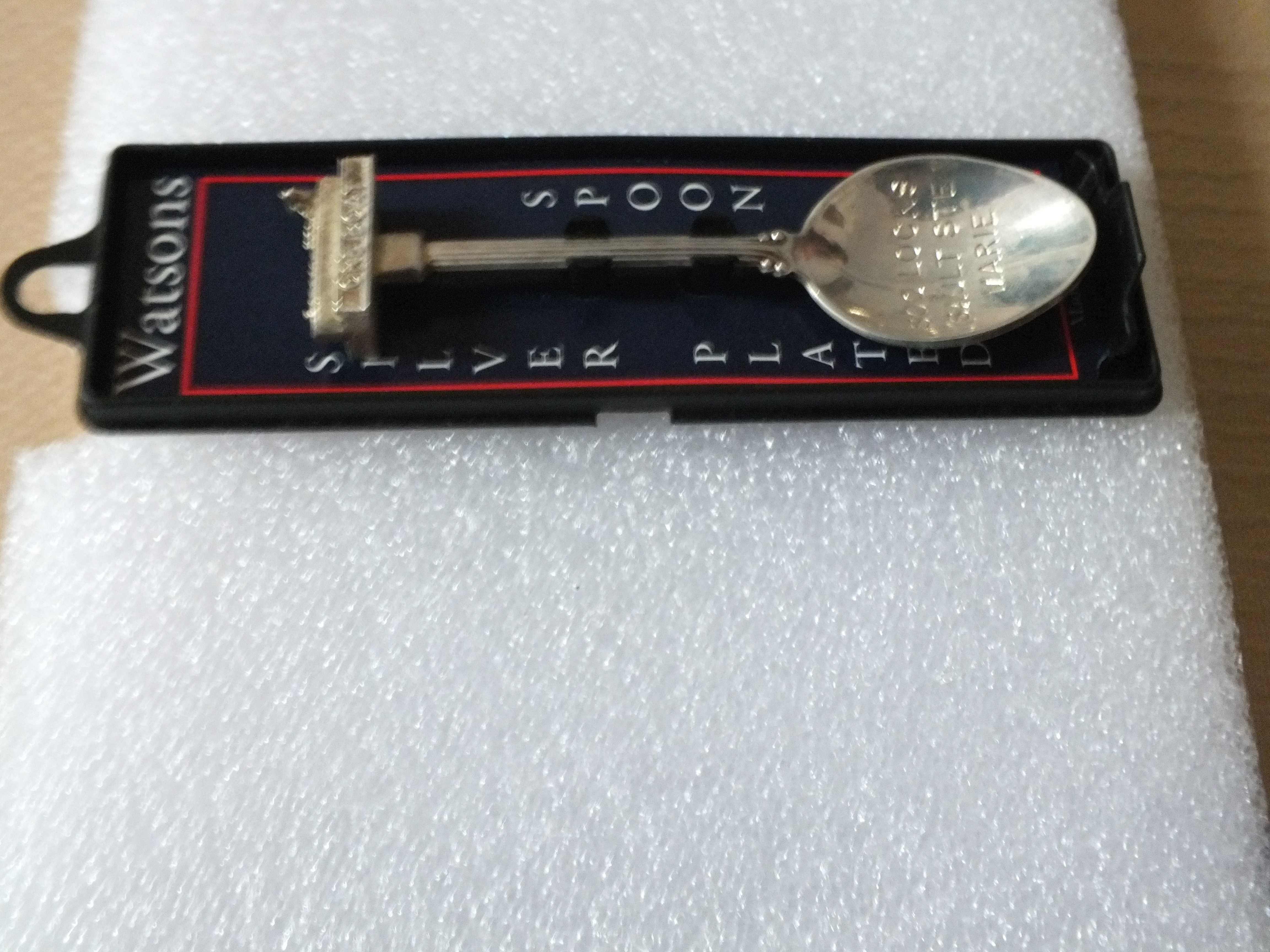 Kolekcjonerska łyżeczka-  Watsons- Silver plated Spoon ORE BOAT -UK