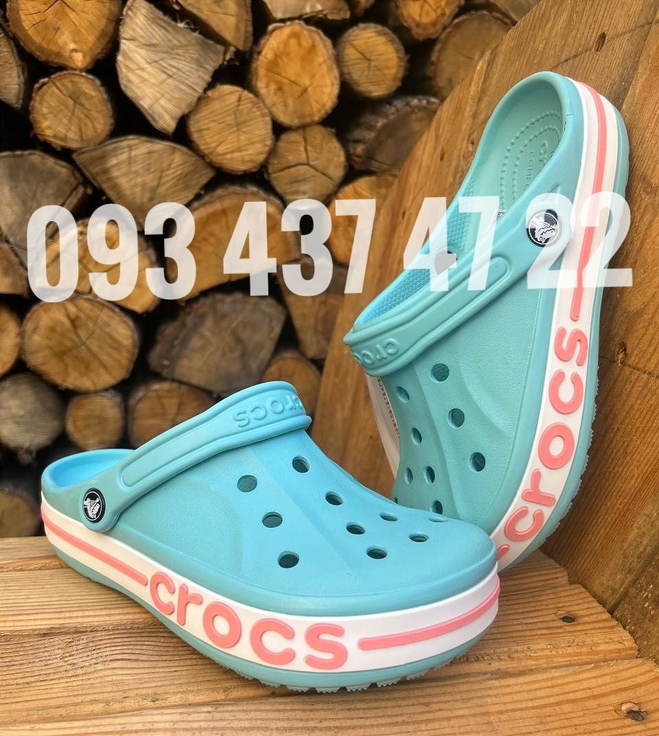 Лідер Продажів Crocs Bayaband Logo Motion White Жіночі Крокси Сабо