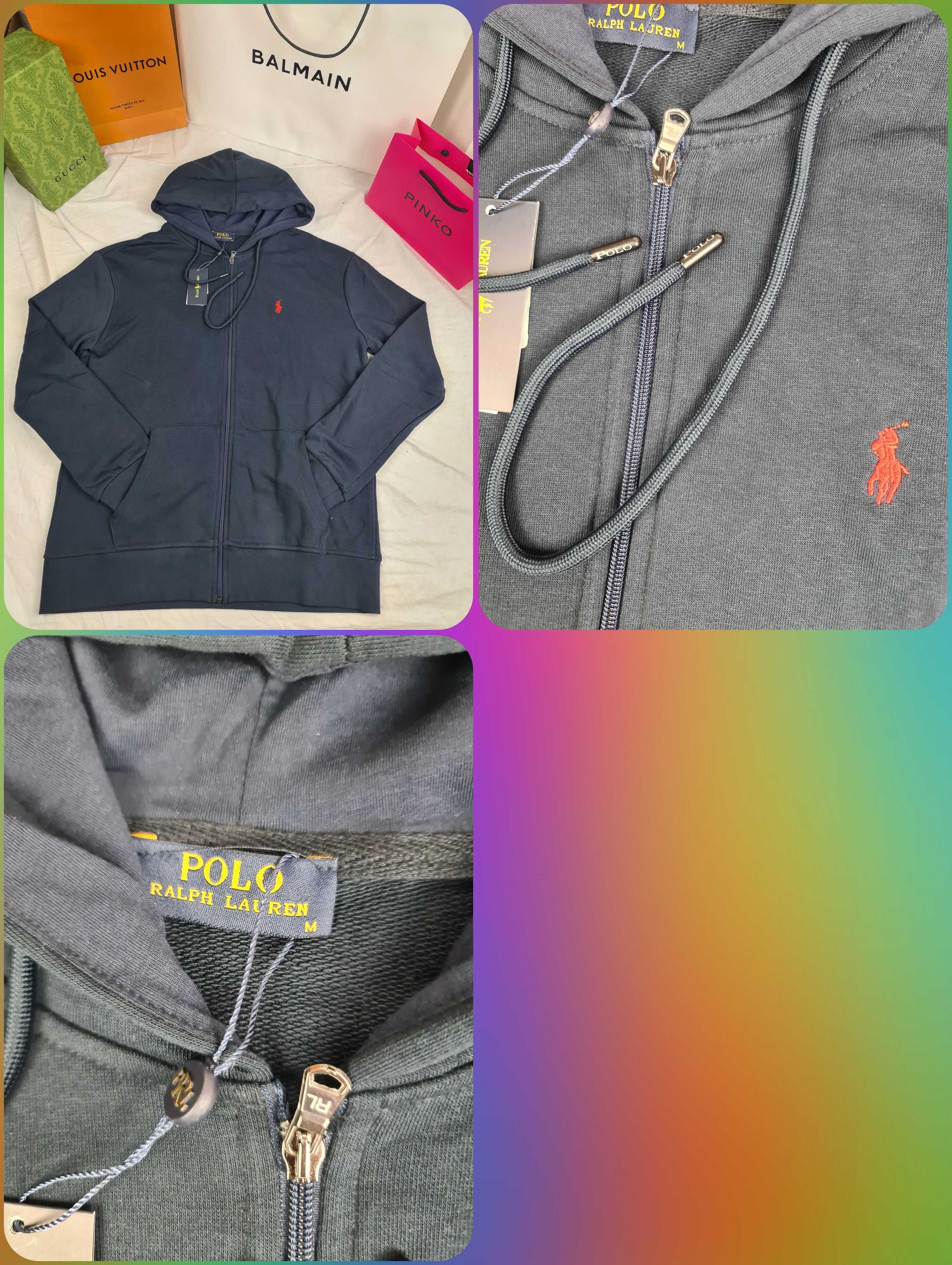 Bluza męska rozpinana kaptur ralph lauren logowane Armani OUTLET