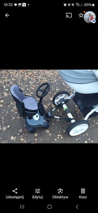 Dostawka do wózka COZY 4 RIDER z kierownicą