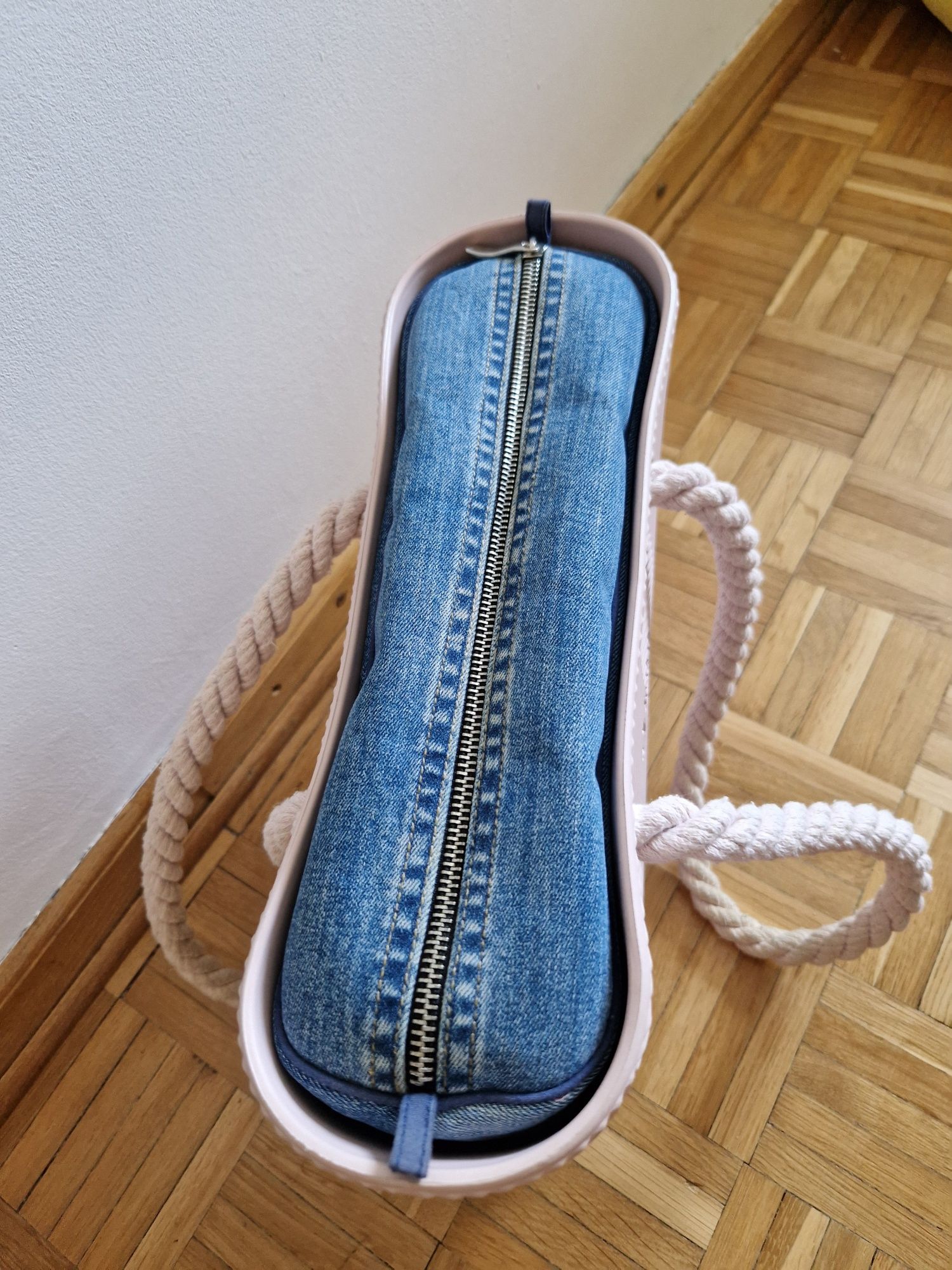 Torebka Obag O BAG MINI jodełka ROSA SMOKE super zestaw