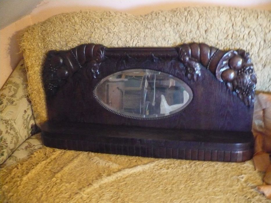 Antyk kompletny zestaw z zegarem stojącym