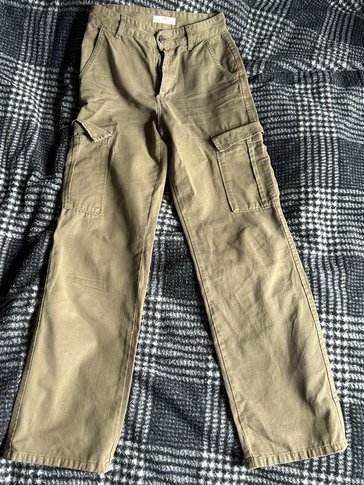 Spodnie cargo khaki