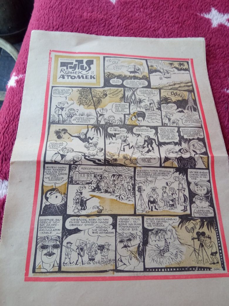 Świat młodych 1974 ,1975, 1976,1978 z komiksem Tytus Romek i Atomek.