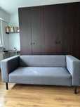 Szara sofa ikea - nierozkładana