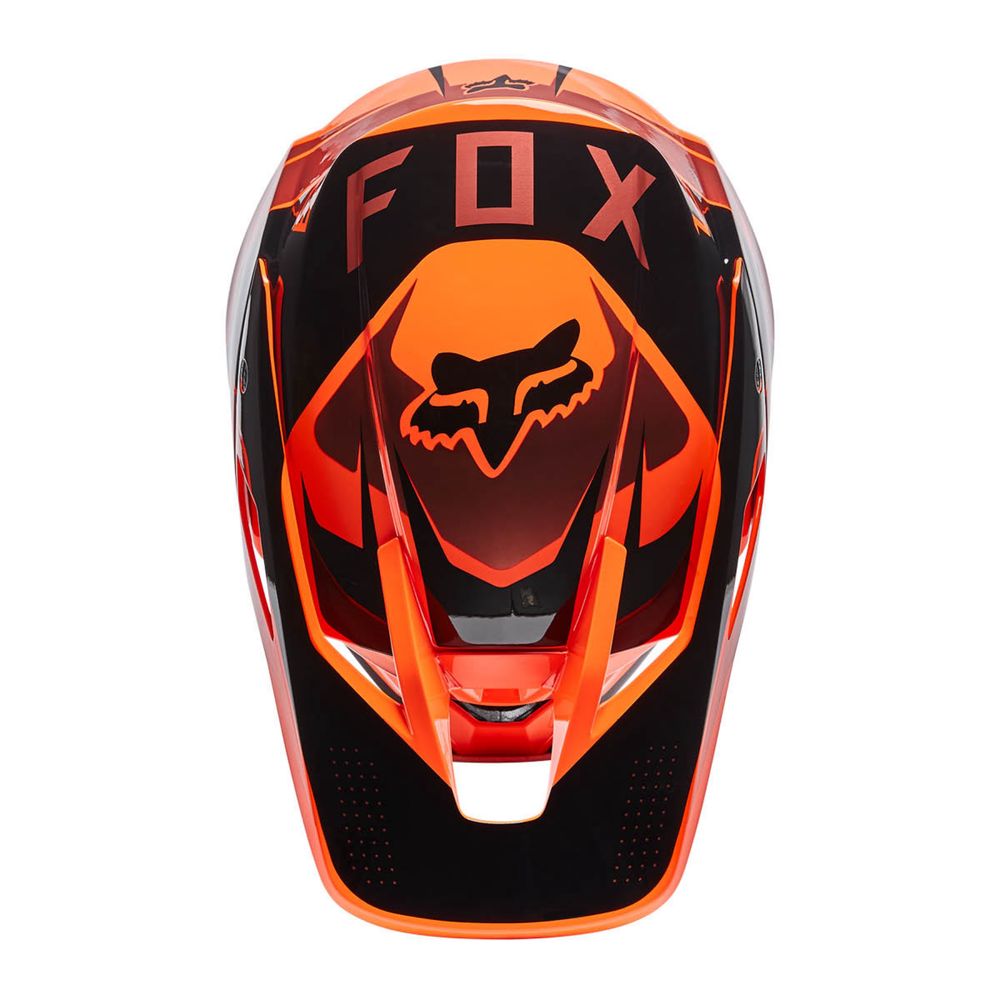 Kask FOX V3 RS Mirer FLUORESCENT Orange Rozmiar S Airoh Shoei Aviator