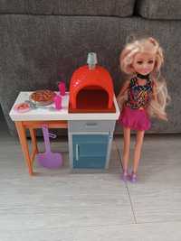 Lalka Barbie + piec do pizzy