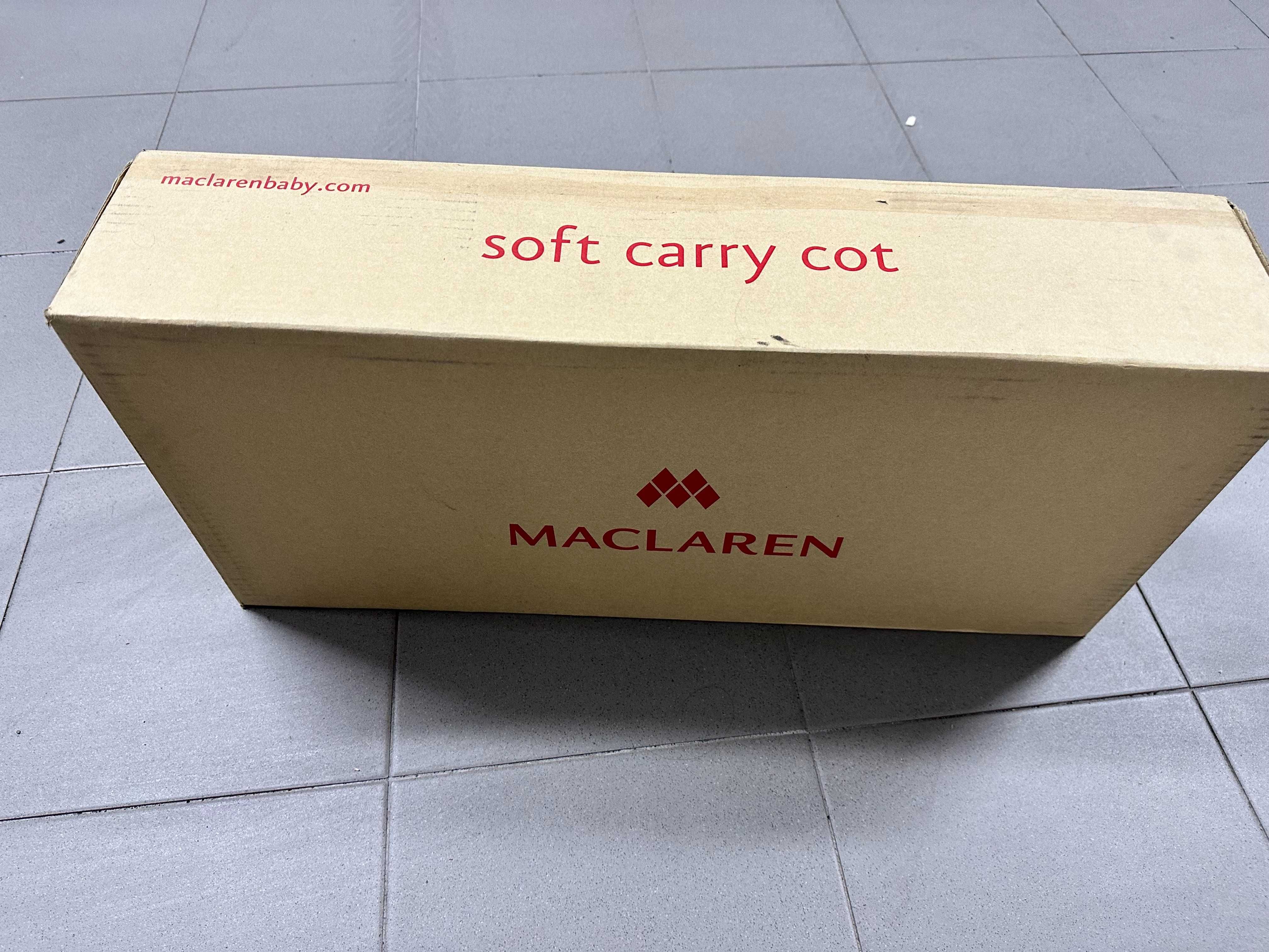 MACLAREN Carrycot Soft Cot/ ALCOFA SOFT Vermelha NOVA na caixa