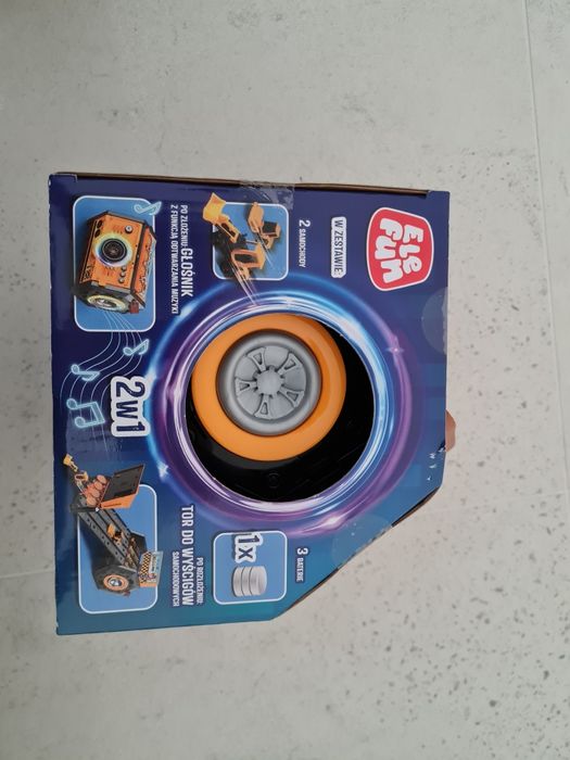 Tor wyscigowy głośnik 2w1 zabawka