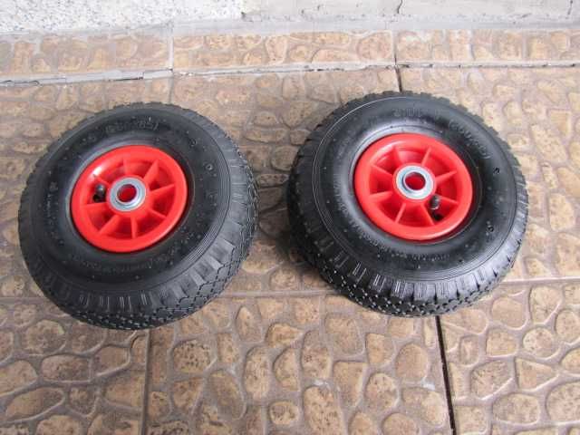Relaxdays Koło do wózka transportowego 3.00-4, zestaw 2 sztuk, opony