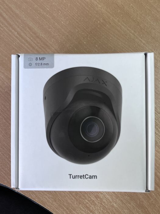 Камера Ajax TurretCam 8Mp/2.8 mm black (TurretCam (8 Mp/2.8 mm) black)