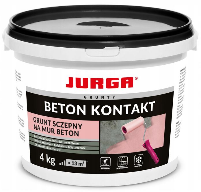 Grunt Szczepny z Piaskiem Kwarcowym BETON KONTAKT 4 kg JURGA Mrozoodpo