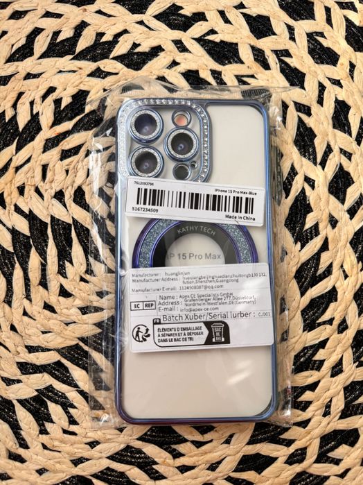 Чохол на IPhone 15 Pro Max, синій