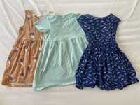 3 sukienki w rozmiarze 98 + GRATIS bluza z Mini Disney