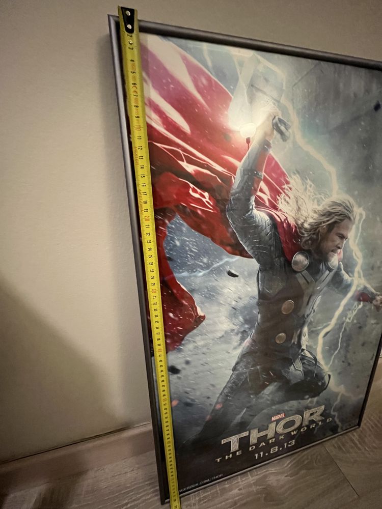 Quadro Marvel Thor como novo