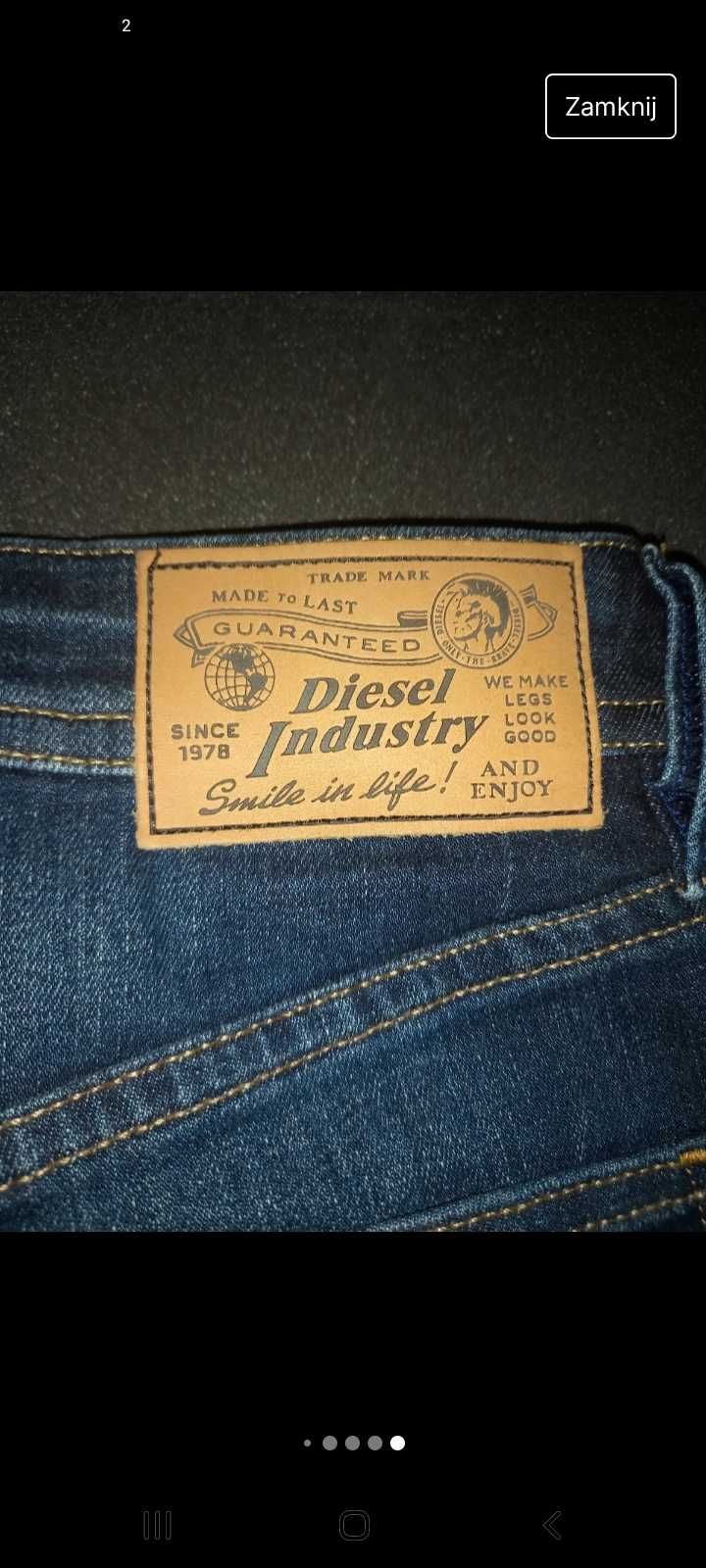 Spodnie Diesel dżinsowe