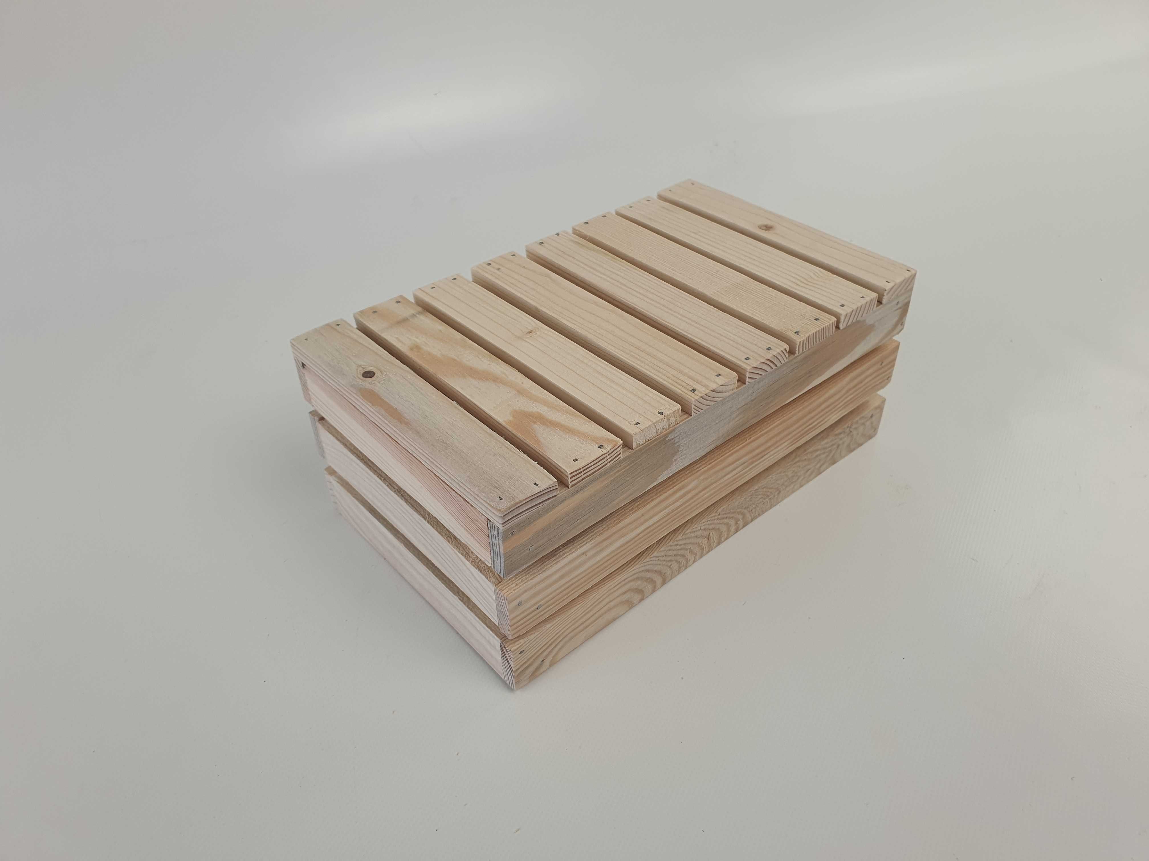 Skrzynka drewniana PREMIUM półka dekoracyjna 25x15x10 rozmiar S