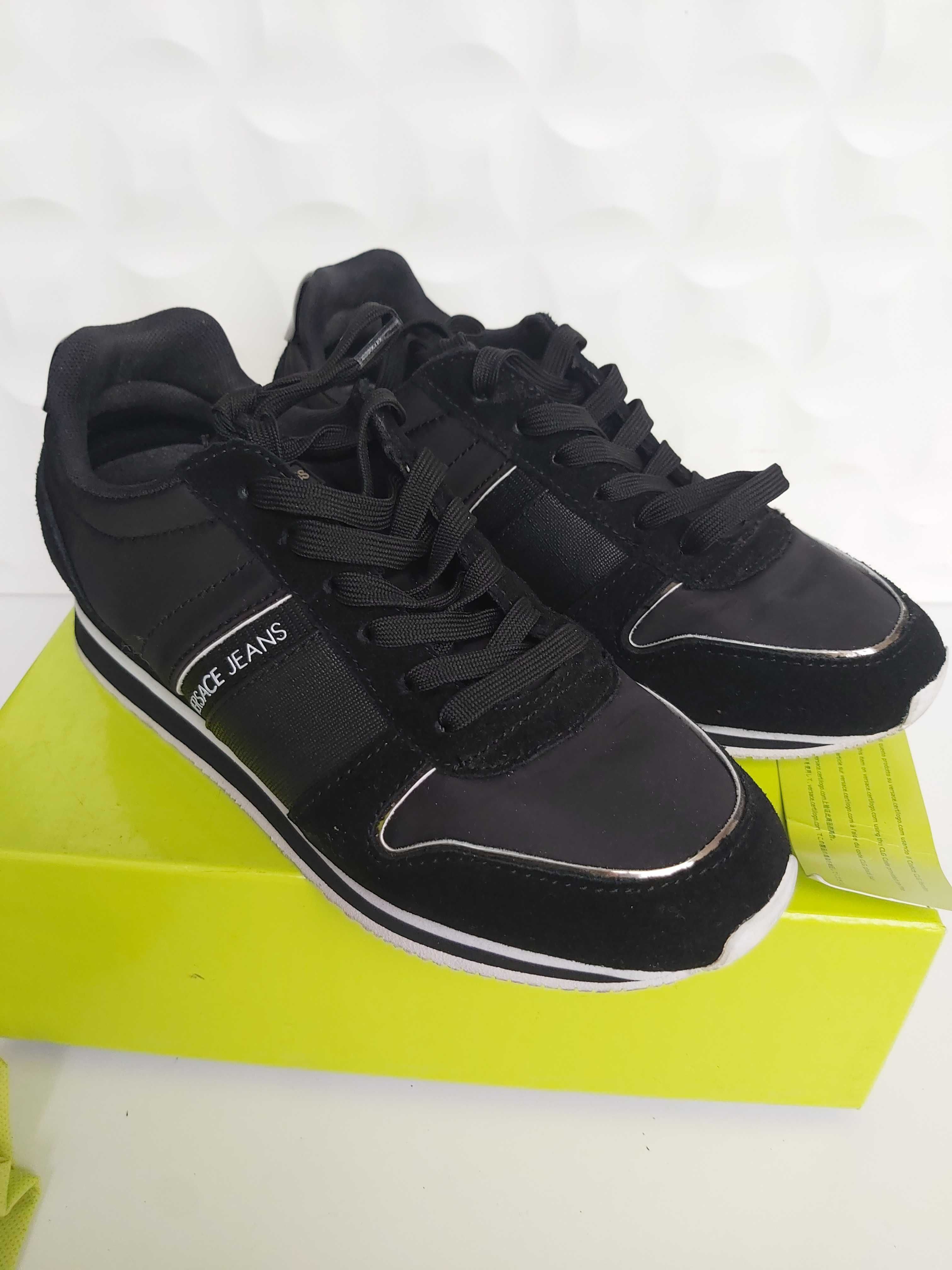 UŻYWANE Sneakersy czarne trampki VERSACE 37