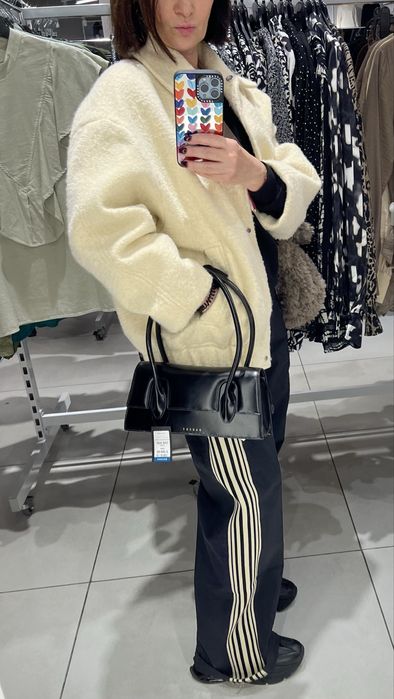 Бомбер Mango оверсайз