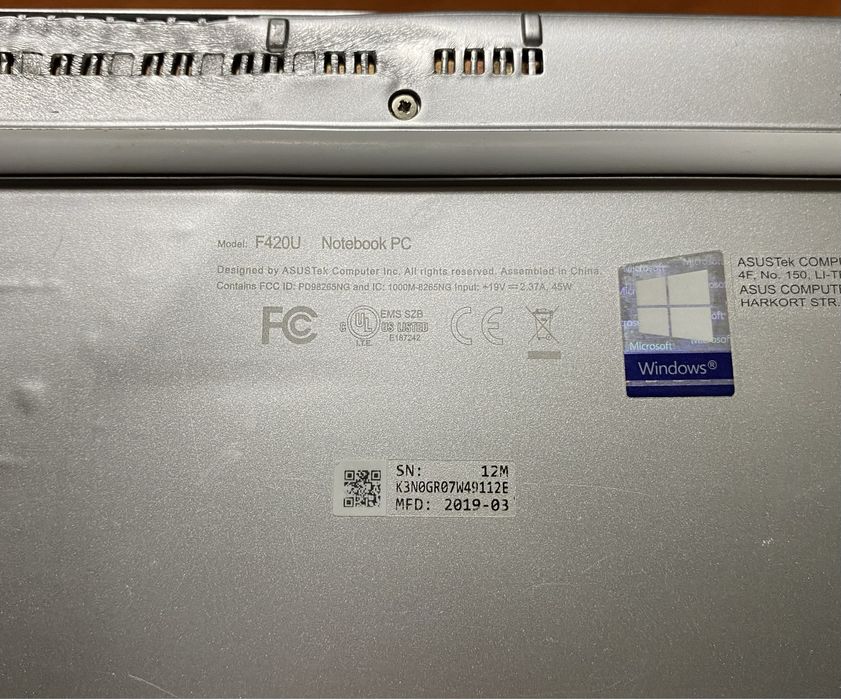 Ноутбук Asus F420U 13.3"/ на запчастини! N2457