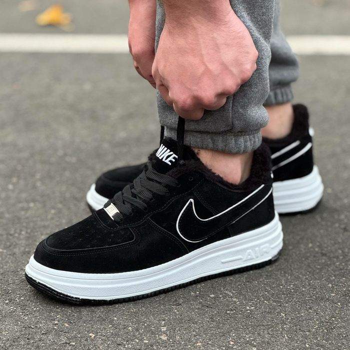 ТОП‼️ Чоловічі кросівки Nike air force, зимні , замшеві, стильні