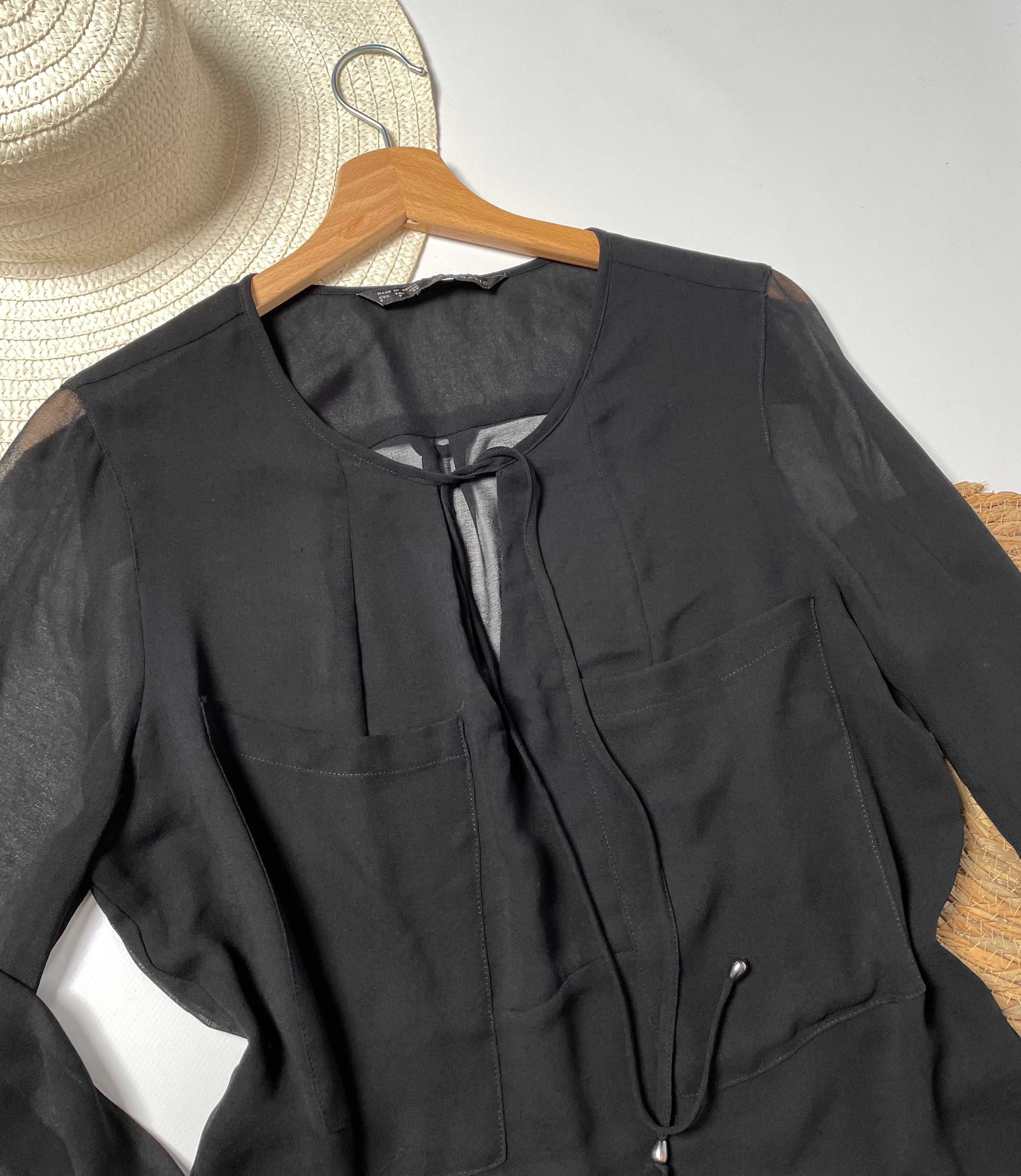 Damska czarna bluzka Zara S(36)